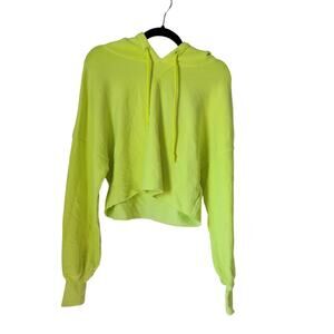 UGG Neon Green Cropped Hoodie